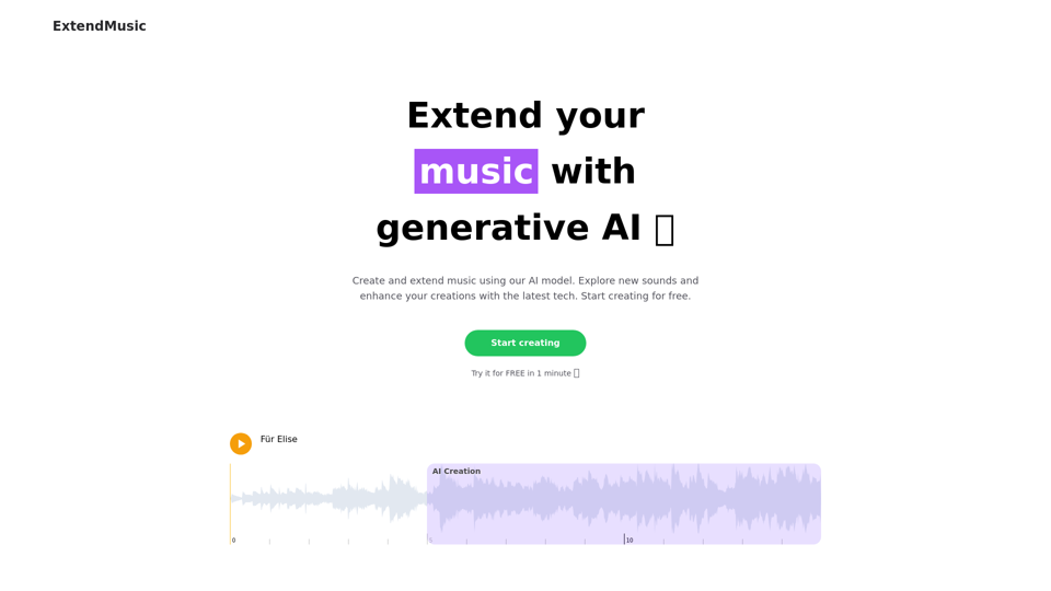 ExtendMusic.AI | Extend your music with generative AI