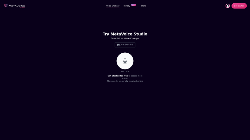 MetaVoice Studio - High Quality AI Voice Overs