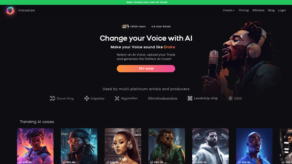 Voicestars - Change your Voice with AI