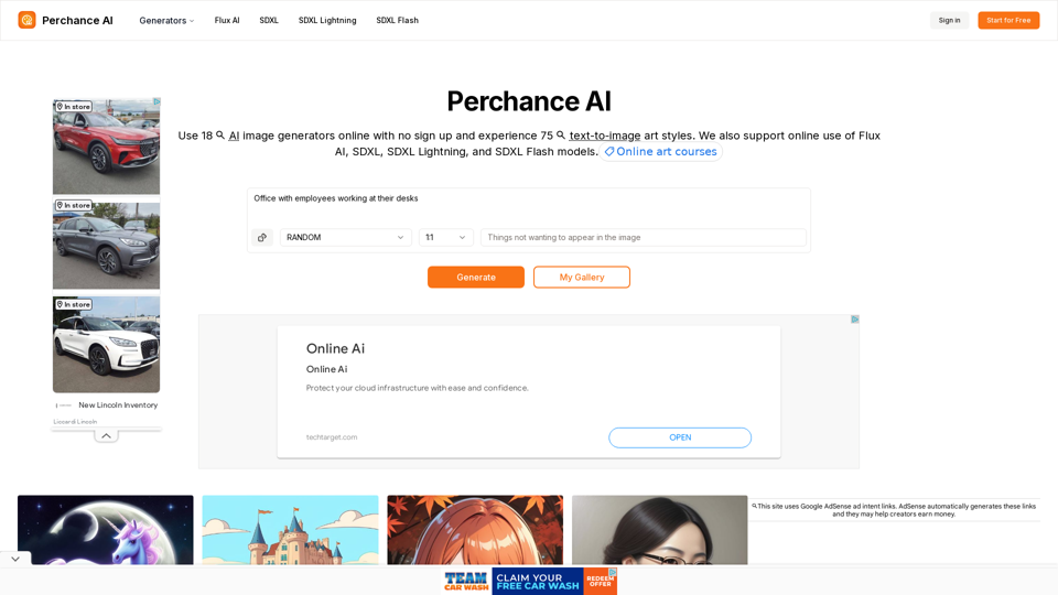 Perchance AI - Free Online Text-to-Image Generators